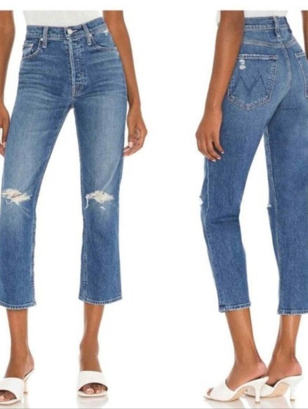 MOTHER Superior The Tomcat Jeans in Playing With Scissors Wash Blue 28